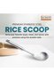 BERAM Premium Stainless Steel Plain Handle Rice Scoop – Food-Grade, Non-Stick Cooking Utensil - 3