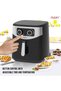Flexy 7.5L Stainless Steel Air Fryer With 1800W Adjustable Temperature And Rapid Air Technology For - 4
