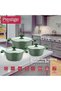 Essentials Granite 6 Piece Non-Stick Cast Aluminium Cookware set | Induction Base | Non - 3