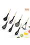 Beram 12-Piece Kitchen Beige Knife & Utensil Set, Stainless Steel Chef Knives with Silicone Cooking - 5