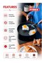 Optima+ 26cm Frying Pan , PFAS-Free Non-Stick Aluminium Skillet, Even Heat Distribution - 3