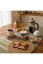 Lara Collection Handmade Mahogany and Oak Wood Veneer Coasters Set of 4