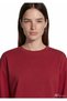 Women's Burgundy Long Sleeve Basic T-Shirt Rio Red Sweatshirt - 5