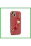 iPhone 14 Plus Compatible Case Esila Silicone - Red Bezoss