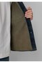 Men's Navy Blue Double Pocket Shirt Indigo Jean Shirt - 7