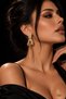 Moderna Series Gold Color Crystal Stone, Sequin and Three Chain Dangle Long Earrings - Sparkling Baguette Stone, Moving Sequin and Chain Tassel Long Evening Dress Women's Earrings