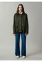 Women's Green Woven Jacket Forest Green Jacket - 5