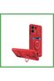 Redmi Note 13 4g Compatible Case Zuma Silicone with Business Card Holder and Ring - Red Bezoss