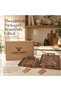 Defne Handmade Natural Wood Veneer 2-Piece Serving Tray Set - 8