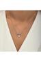 Silver Rose Minimal Butterfly Necklace - 2