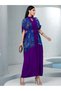 Purple & Blue Floral Two-Piece Set - 8