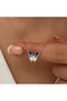Silver Rose Minimal Butterfly Necklace - 4