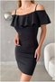 Madonna Dress with Ruffled Collar · Color: Green · Size: M BX - 5