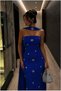 Silvery Dress Stone Evening Dress High Neck Detailed Fabric · Color: Emerald · Size: XL Bsk2026 - 5
