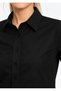 Women's Black Long Sleeve Slim Shirt. - 6
