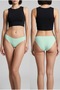 Women's Modal Cotton Non-Marking Bikini Panties 3-Pack - Powder Green Blue - 3