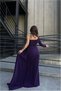Crepe Fabric Shoulder Evening Dress Single Tail Dress · Color: Emerald · Size: L Bsk2026 - 2