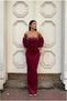 Stretch Fabric Evening Dress Strapless Tulle Gown · Color: Emerald · Size: XL Bsk2026 - 4