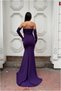 Crepe Fabric Cut Evening Dress Collar Fish V Dress · Color: Emerald · Size: XL Bsk2026 - 4