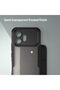 حافظة لهاتف Honor 600، حافظة هاتف شفافة غير لامعة مع حماية للكاميرا، غطاء حماية متين ومقاوم للصدمات - أسود - 6