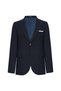 Slim Fit Navy Blue Dobby Suit