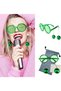 Disco Bulk Party Glasses with Earrings Green Color - 4
