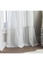Flounced Ruffle Rod Pocket one Curtain Panel, 63 in, White - 6