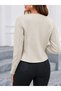 Women's Zippered Round Neck Suede Jacket - 7
