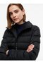 Women's Brand Logo Black Coat Suitable for Daily Use - 2