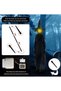 Holiday Decorations Outdoor, Life-Size Screaming Lights Up Witches with Stakes, Holding Hands Witches Outdoor for Outside Home Garden Lawn Yard Party - 4