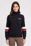 Women Relaxed Fit Long Sleeve Outdoor Sweatshirt, Black