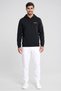 Men Regular Fit Long Sleeve Outdoor Hoodie, Black - 2