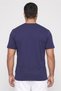 Men Sportswear Fit Short Sleeve Outdoor T-Shirt, Navy Blue - 4