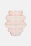 Handmade Glass Round Tapered Vase, Pink