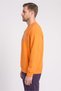 Men Sportswear Fit Long Sleeve Outdoor Sweatshirt, Orange - 3