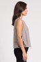 Women Crew Neck Sleeveless Plain Tank Top, Grey - 3