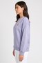 Women Relaxed Fit Long Sleeve Outdoor Sweatshirt, Lavender - 3