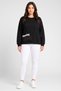 Women Relax Fit Long Sleeve Outdoor Sweatshirt, Black - 2