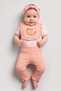 Toddlers Girl 4 Pcs Graphic Print Bodysuit, Bottom With Headband And Bib Set, Multicolor
