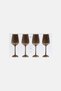 4 Pcs Wine Glasses 435ml, Transparent - 2