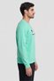 Men Sportswear Fit Long Sleeve Outdoor Sweatshirt, Mint Green - 3