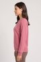 Women Relax Fit Long Sleeve Outdoor Sweatshirt, Dusty Pink - 3