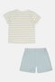 Toddlers Boy 2 Pcs Short Sleeve Embroodered T-Shirt And Shorts Set, Multicolor - 3