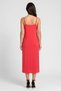 Women Solid Midi Dress, Red - 4