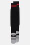 Men 1 Pair Brand Logo Football Socks, Black - 2