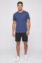Men Sportswear Fit Short Sleeve Outdoor T-shirt, Navy - 2