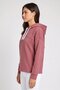 Women Relaxed Fit Long Sleeve Outdoor Hoodie, Mauve - 3