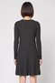 Women Knitted Mini Dress, Dark Grey - 4