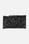 Women Brand Logo Wallet, Black - 2