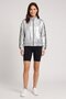 Women Sportswear Fit Long Sleeve Training Jacket, Silver - 2